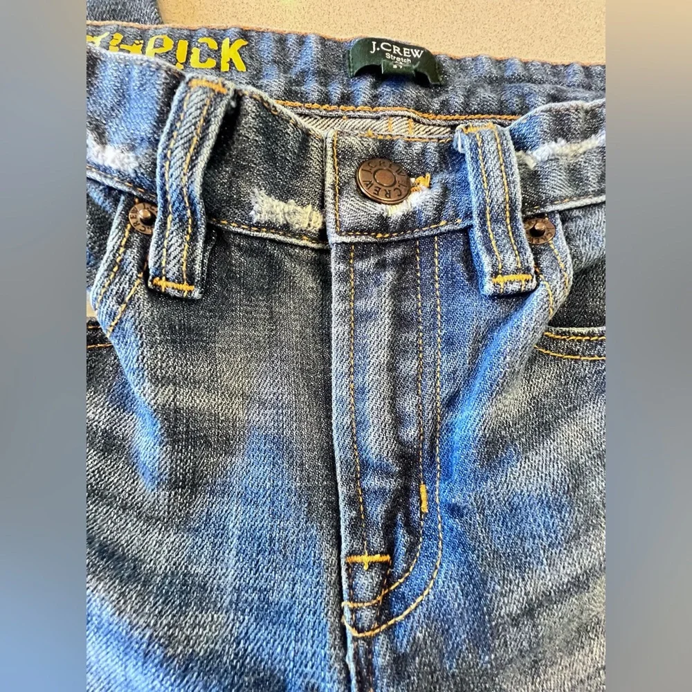 J. Crew Stretch Distressed Toothpick Jeans Sz 27